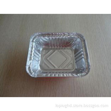 Silver Rectangle FDA Aluminum Foil Takeaway Containers For